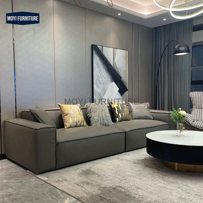 Modern Minimalism Italian Design Fabric Luxury Living Room L Shaped Combination Modular Sectional Sofa
