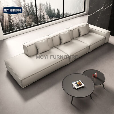 Modern Minimalism Italian Design Fabric Luxury Living Room L Shaped Combination Modular Sectional Sofa