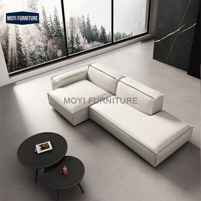 Modern Minimalism Italian Design Fabric Luxury Living Room L Shaped Combination Modular Sectional Sofa