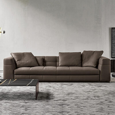 High Quality Custom Modern 4-Seater Sectional Sofa Set Luxury Fabric Couch for Villa Living Room & Hotel Furniture