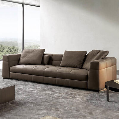 High Quality Custom Modern 4-Seater Sectional Sofa Set Luxury Fabric Couch for Villa Living Room & Hotel Furniture