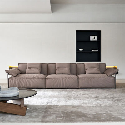 Modern Nordic-Style 3-Seater Sectional Sofa Soft Fabric Lounge Couch for Home Hotel for Waiting Areas Living Room Furniture