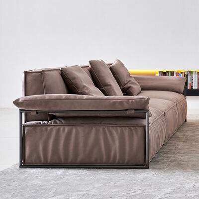 Modern Nordic-Style 3-Seater Sectional Sofa Soft Fabric Lounge Couch for Home Hotel for Waiting Areas Living Room Furniture