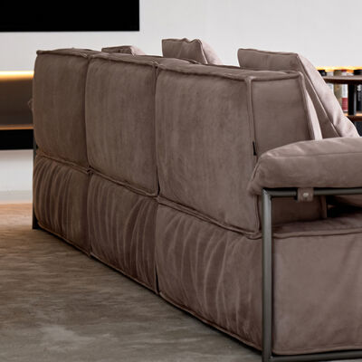Modern Nordic-Style 3-Seater Sectional Sofa Soft Fabric Lounge Couch for Home Hotel for Waiting Areas Living Room Furniture