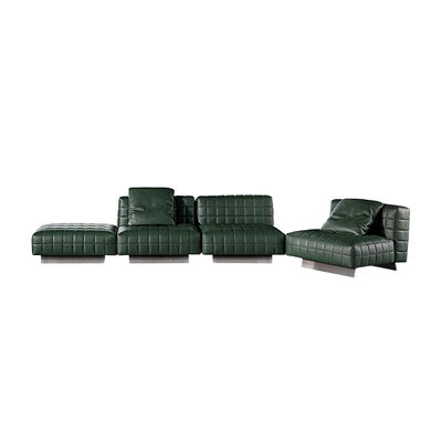 2025 Luxurious Italian Synthetic Leather Combination Sofa, Corner Modular Living Room Home Sofa