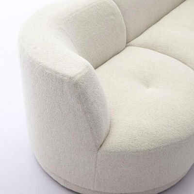 Modern Luxury Velvet Settee for Living Room Swivel Wall Sofa Reliable Fabric Furniture