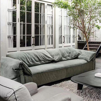 Italian Modern Office Home Indoor Living Room Nordic Velvet Seat Bag Sofa Set 2-4 Seater Convertible Custom Design School Park