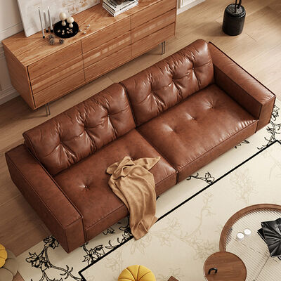 Light Luxury Mid-Century Modular Sectional Sofa for Small Apartment Modern Minimalist Living Room Sofa Set