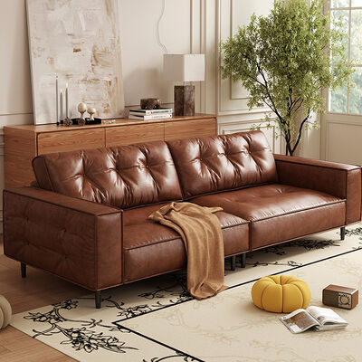Light Luxury Mid-Century Modular Sectional Sofa for Small Apartment Modern Minimalist Living Room Sofa Set