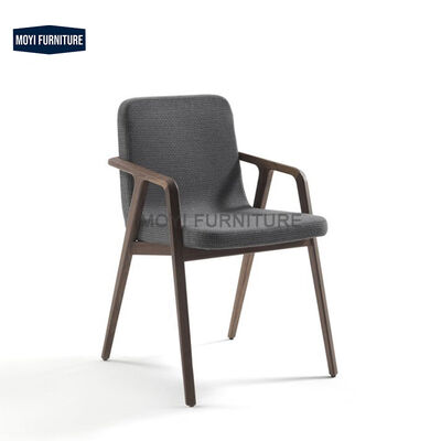 Modern High-Back Dining Chair for Home ASH Wood Metal Solid Wood Furniture Stable for Hotel Restaurant Living Room Apartment