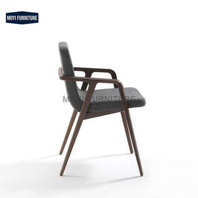 Modern High-Back Dining Chair for Home ASH Wood Metal Solid Wood Furniture Stable for Hotel Restaurant Living Room Apartment