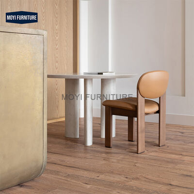 Modern Design Family Dining Room Furniture Ash Solid Wood Leather Dining Chair for Home Hotel Restaurant Chairs