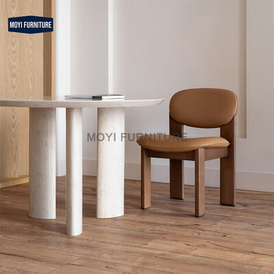 Modern Design Family Dining Room Furniture Ash Solid Wood Leather Dining Chair for Home Hotel Restaurant Chairs