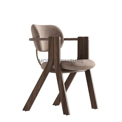 Traditional French Style Velvet Upholstered Backrest Dining Room Chairs Luxury Solid Wood Restaurant Wedding Chair for Hotel