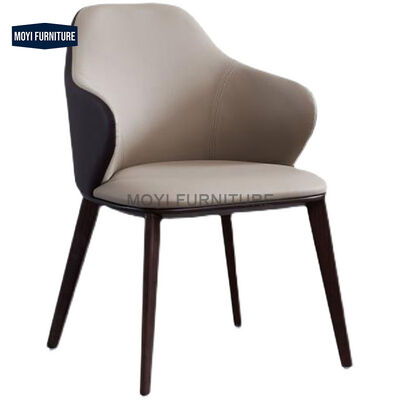 Hot Selling Luxury Japanese Quality Dinning Leather Unique Backrest Restaurant Hotel Bedroom Armchair Chair Restaurant Modern