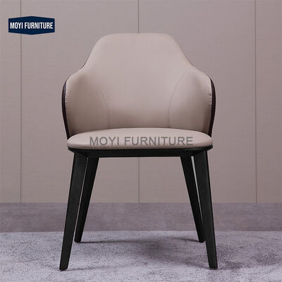 Hot Selling Luxury Japanese Quality Dinning Leather Unique Backrest Restaurant Hotel Bedroom Armchair Chair Restaurant Modern