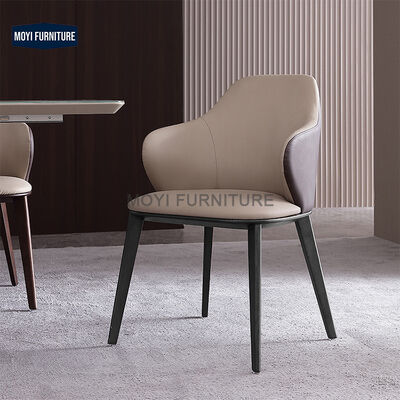 Hot Selling Luxury Japanese Quality Dinning Leather Unique Backrest Restaurant Hotel Bedroom Armchair Chair Restaurant Modern