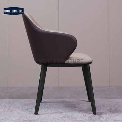 Hot Selling Luxury Japanese Quality Dinning Leather Unique Backrest Restaurant Hotel Bedroom Armchair Chair Restaurant Modern