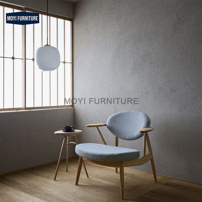 Nordic Modern Minimalist Solid Wood Dining Chairs Designer Fabric for Home Kitchen Living Room Hotel Multi-Application Furniture