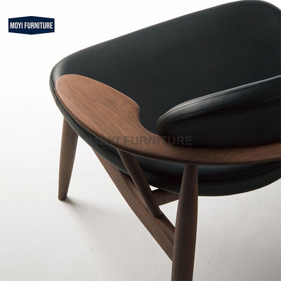 Nordic Modern Minimalist Solid Wood Dining Chairs Designer Fabric for Home Kitchen Living Room Hotel Multi-Application Furniture