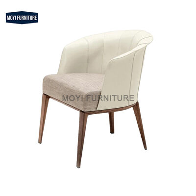 Nordic Cream Style Solid Wood Dining Chair Light Luxury Home Living Room Leisure Chair