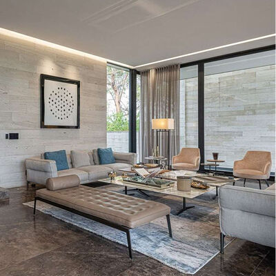 Italian Style Living Room Furniture Sofa Modern Fabric Corner Sofa