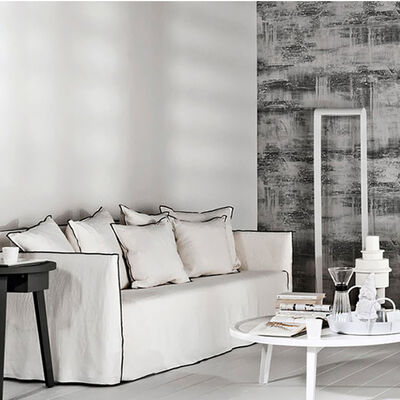 Wabi-sabi Flax Art Simple Modern Single Double Three Can Be Disassembled and Washed Small Home Sofa Customization