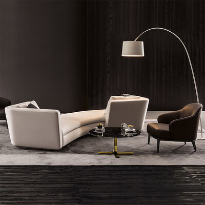 Foshan Hot Sale Simple Modern Living Room Luxury Cloth Sectional Sofa Set
