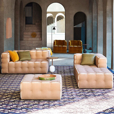 Free Combination Sofa Split Module Splicing High-end Designer Light Luxury Villa Fabric Sofa