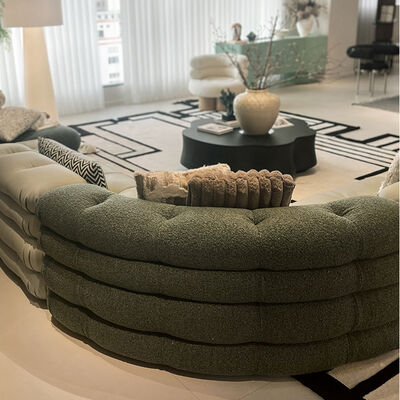 Hotel Large Size Combination Luxury Sofa Set Living Room Furniture Mountain Step Sofa Leather Sofa Set