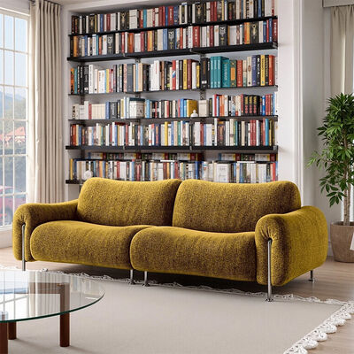Modern 3-Seater Green Velvet Sectional Sofa Drop Shipping Living Room & Bedroom Couch Set with for Hotels