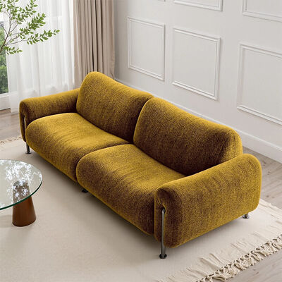 Modern 3-Seater Green Velvet Sectional Sofa Drop Shipping Living Room & Bedroom Couch Set with for Hotels