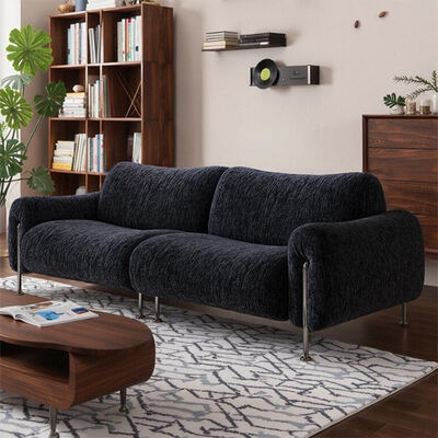 Modern 3-Seater Green Velvet Sectional Sofa Drop Shipping Living Room & Bedroom Couch Set with for Hotels