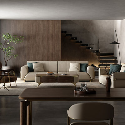 Modern Luxury Single Modular Sofa Set Classic Nordic Wood Furniture Premium Light Luxury for Apartments Villas Manufactured