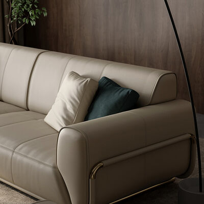 Modern Luxury Single Modular Sofa Set Classic Nordic Wood Furniture Premium Light Luxury for Apartments Villas Manufactured
