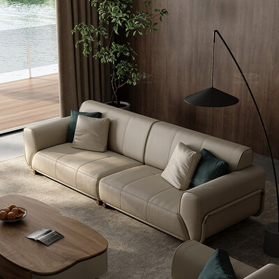 Modern Luxury Single Modular Sofa Set Classic Nordic Wood Furniture Premium Light Luxury for Apartments Villas Manufactured