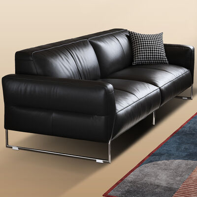 European Style Modern Leather Sofa Set High Quality Home Office Furniture with Storage Design Sponge Filled