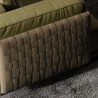 Foshan Factory Itaian Modern Saddle Leather Sofa Home Furniture Leather Sofa Set Modular Hotel Furniture Sofa Set