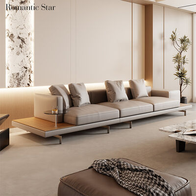Aesthetic Artificial Leather Sectional Sofa Modular Set with Sponge Filled Upholstery-Modern Design for Living Room