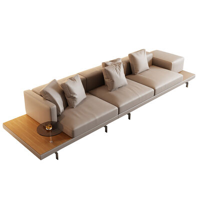 Aesthetic Artificial Leather Sectional Sofa Modular Set with Sponge Filled Upholstery-Modern Design for Living Room