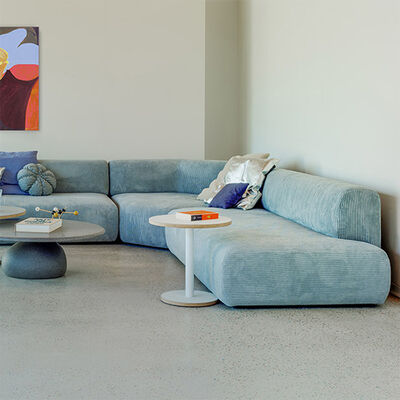 Modern Light Luxury Living Room Furniture Hotel Solid Wooden Curved Sofa Combination Fabric Modular Sofa Set