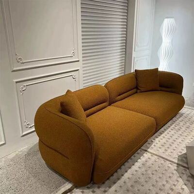 High Quality European Design Boucle Fabric Modular Curved Sofa Set for Living Room or Apartment Sofa