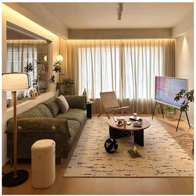 Italian Minimalist Modern Retro Fabric Sofa Chenille Straight Small Apartment Living Room Luxury Sectional Style Sofa Couch