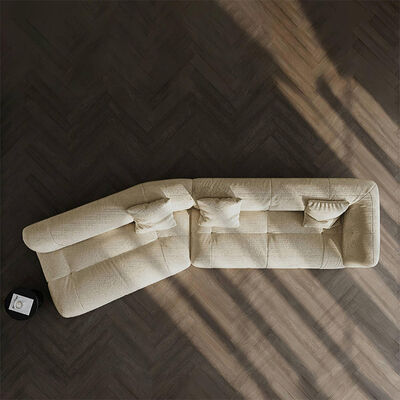 Italian-Style Minimalist Chenille Sectional Sofa Modern Simple Light Luxury Designer High-End Fabric Sponge High-Famous Internet