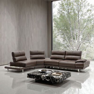 Modular Corner Reclining Sofa Furniture Modern Living Room Sofa Sectional Leather Recliner Sofa Set