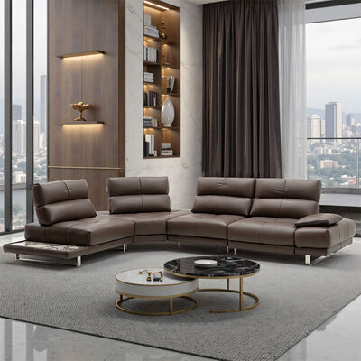 Modular Corner Reclining Sofa Furniture Modern Living Room Sofa Sectional Leather Recliner Sofa Set
