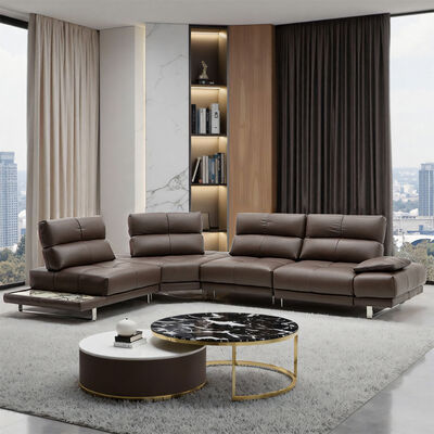 Modular Corner Reclining Sofa Furniture Modern Living Room Sofa Sectional Leather Recliner Sofa Set