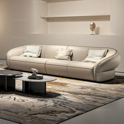 Modern Functional Thick Leather and High-end Original Design Villa Living Room Sofa Set
