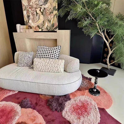 Italian Simple Armless Round Backrest Multi-size Multi-combination Fabric Island Sofa Living Room Villa Apartment Residence