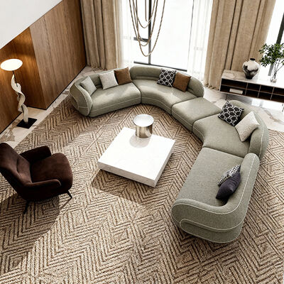 High End Luxury Fabric Couch L Shaped Sofa Set Modern Living Room Fabric Sofas for Hotel Home Room